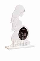 Schwangerschafts-Silhouette mit Name Personalisiert