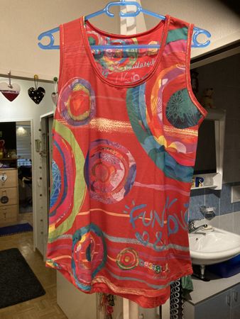 Débardeur Desigual rouge imprimé taille XL