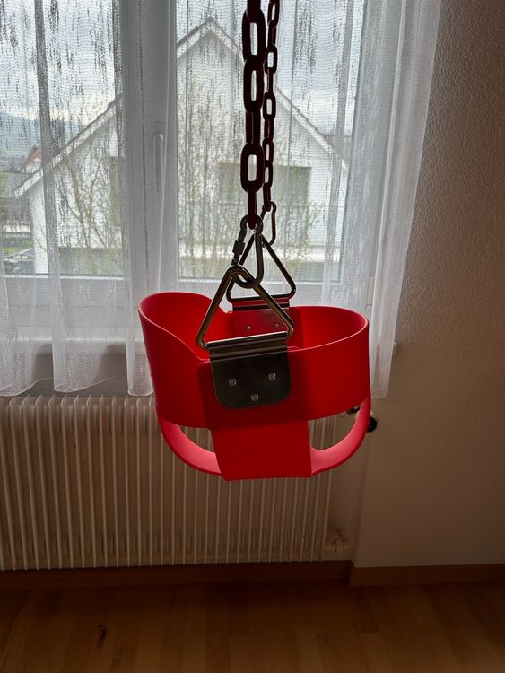 WOLKENGLÜCK® Nestschaukel [ 110 cm] - Höhenverstellbare Schaukel Outdoor & Indoor für Kinder