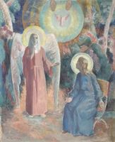 FERNAND BLONDIN (Genève Suisse1887-1967)Annonciation tableau