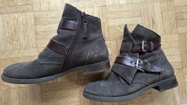 Chaussures/bottines marron en daim taille 39