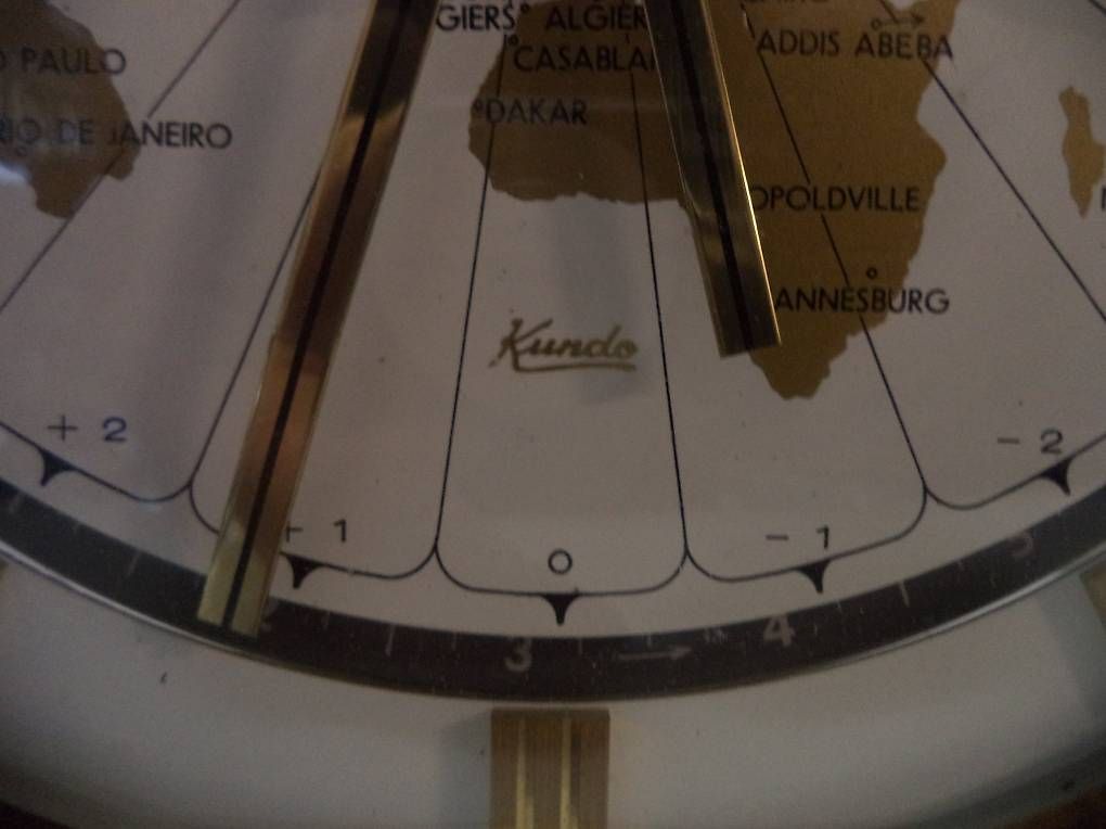Orologi da terra & Orologi da parete: Grosse Kundo GMT World Time Zone Messing Tisch Uhr – Nuovo (secondo la descrizione) da Rieden AG venduto da Wirth03 3