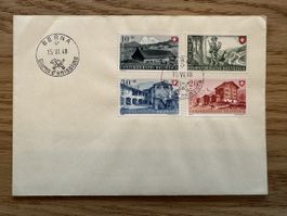 FDC Pro Patria 1948 ohne Adresse Stempel italienisch