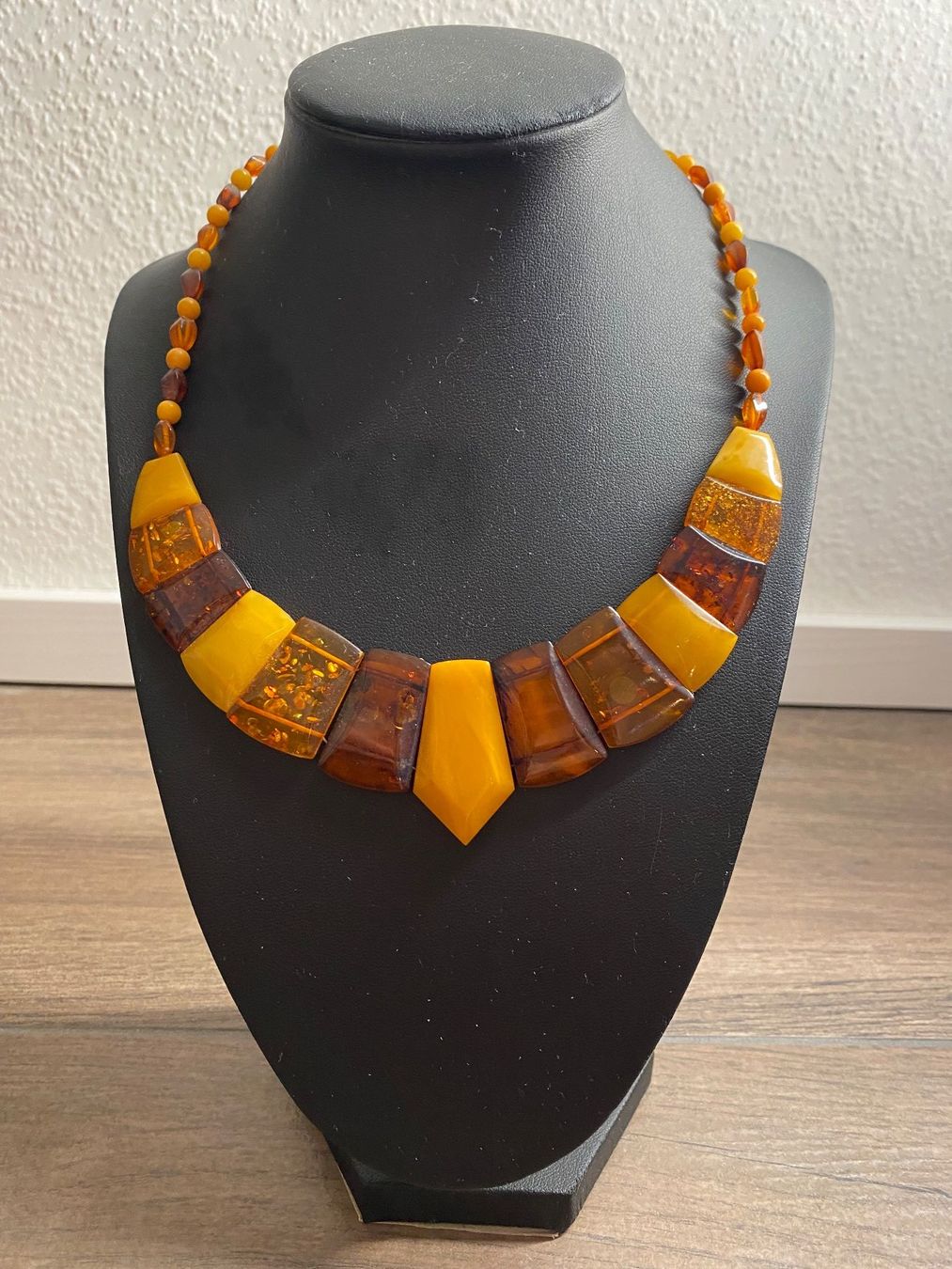 Catenine: Bernstein Halskette Collier Multicolor flach – Usato da Pratteln venduto da a23_j2gs 5