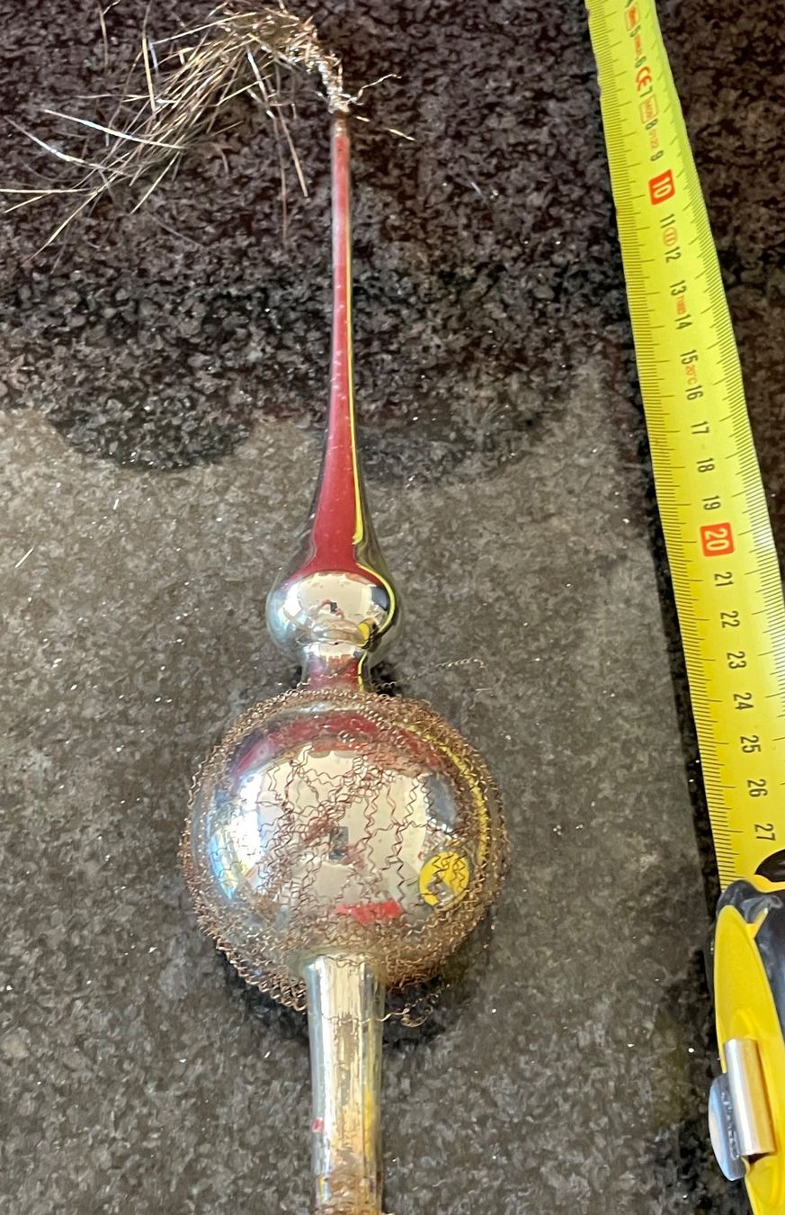 Tutte le decorazioni: 2 antike Weihnachtsbaumspitzen Glas – Usato da Zuerich venduto da Michel52 4