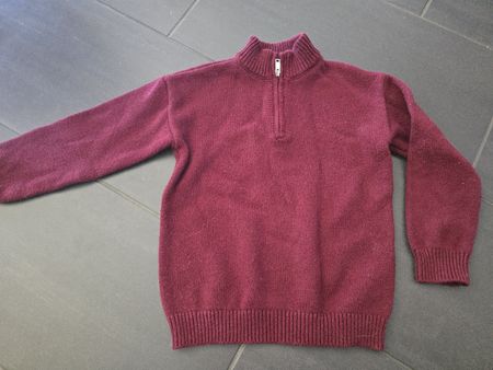 Warmer TEX Winter-Pulli, bordeauxrot, Gr. 7-8 (122-128)