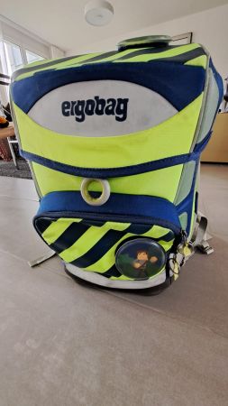 ergobag Schulrucksack-Set 5-teilig (Blau/Neon) – ab 1.-