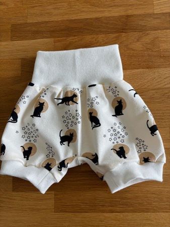 Kurze Pumphose Mitwachshose Büsi Katze Gr. 86/92 NEU