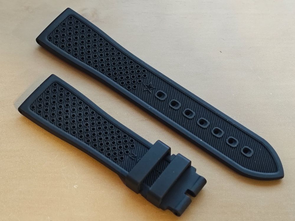 ZENITH Uhrenarmband Gummi Schwarz 21/18 MM El Primero 4