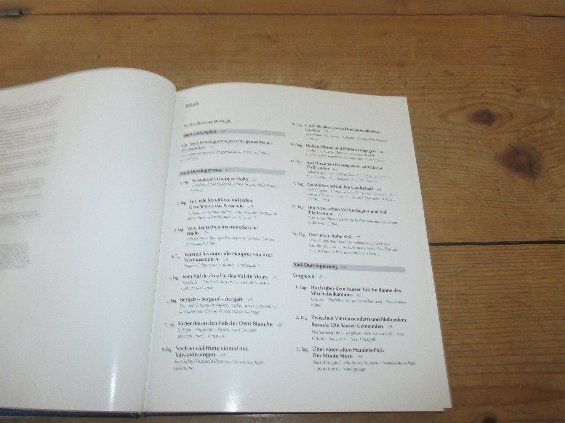 Livres: Weitwanderwege der Walliser Alpen – D'occasion à Flims - Dorf par Stagediver 3