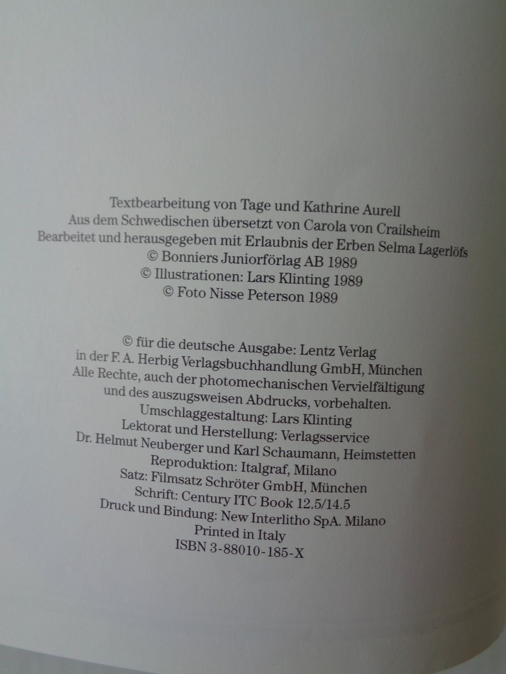 Libri: Nils Holgerssons wunderbare Reise - Schweden 1989 – Usato da Chur venduto da Oregano1 2
