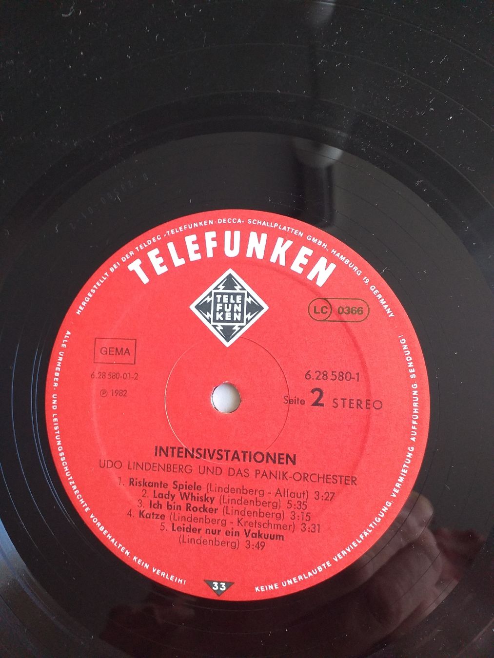 Dischi in vinile: Udo Lindenberg "Intensivstationen" – Usato da Zürich venduto da markus234 7