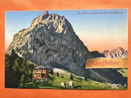 Gr. und kl. Mythen von der Holzegg aus.