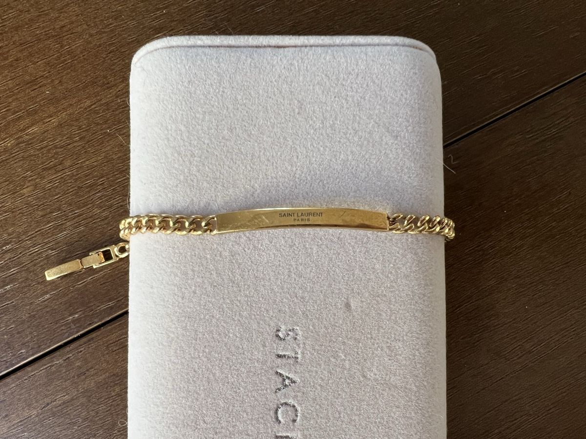Saint Laurent Bracciali & Braccialetti: Saint Laurent Paris Armband, goldfarben – Nuovo (secondo la descrizione) da St. Gallen venduto da sih_2z86 1