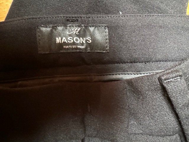 Hosen: MASON'S Stoffhose Gr. 36 Schwarz NEW YORKSLIM – Gebraucht aus Oberrohrdorf von maggys15 1