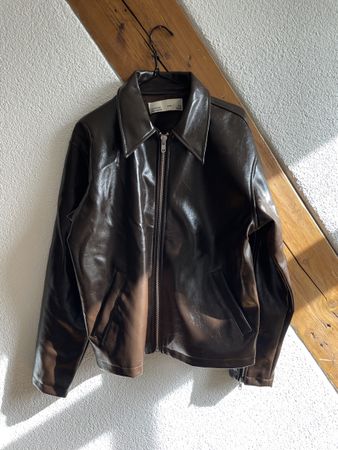 Leder Jacke 