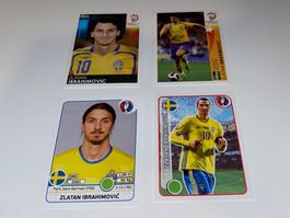 4er Sticker-Set - Zlatan Ibrahimovic 🇸🇪 - Selten