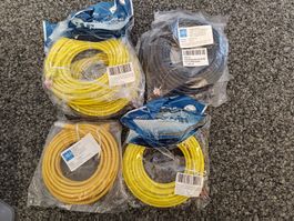 4x 10 Meter und 2x 7 Meter LAN Kabel RJ45