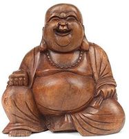 Buddha Holzskulptur Holzfigur Handgemacht / Buddha en bois
