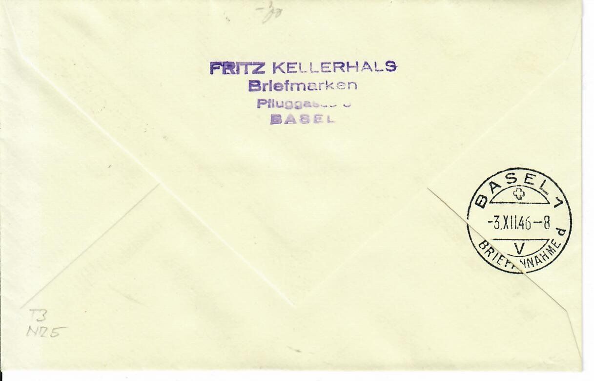 Tutti i francobolli: Letzttag - Ersttag   30.XI.46 – Usato da Hochdorf venduto da Ziegel-16 1