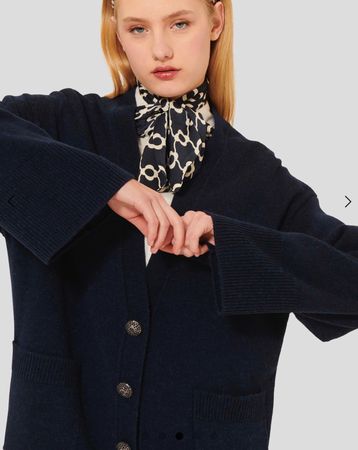 Tara Jarmon Strickjacke Merino und Alpaka -Neu! (Small)