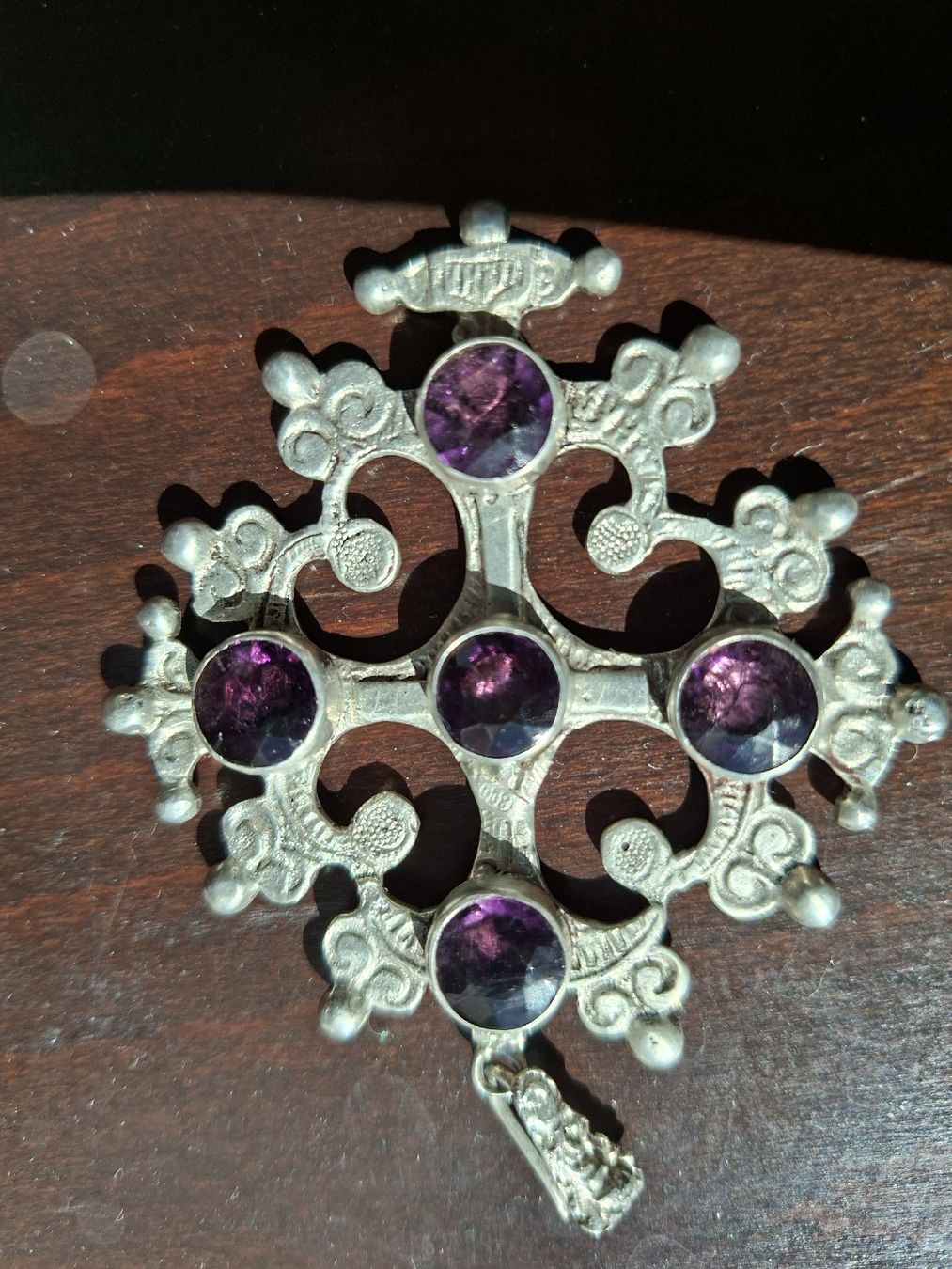 Anhänger: Schmuckanhänger Jerusalem Amethyst Silber vintage – Gebraucht aus Niederlenz von bagua1 6