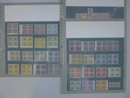 1913-1957, RARE Viererblöcke Eisenbahnmarken, 31 Stück!