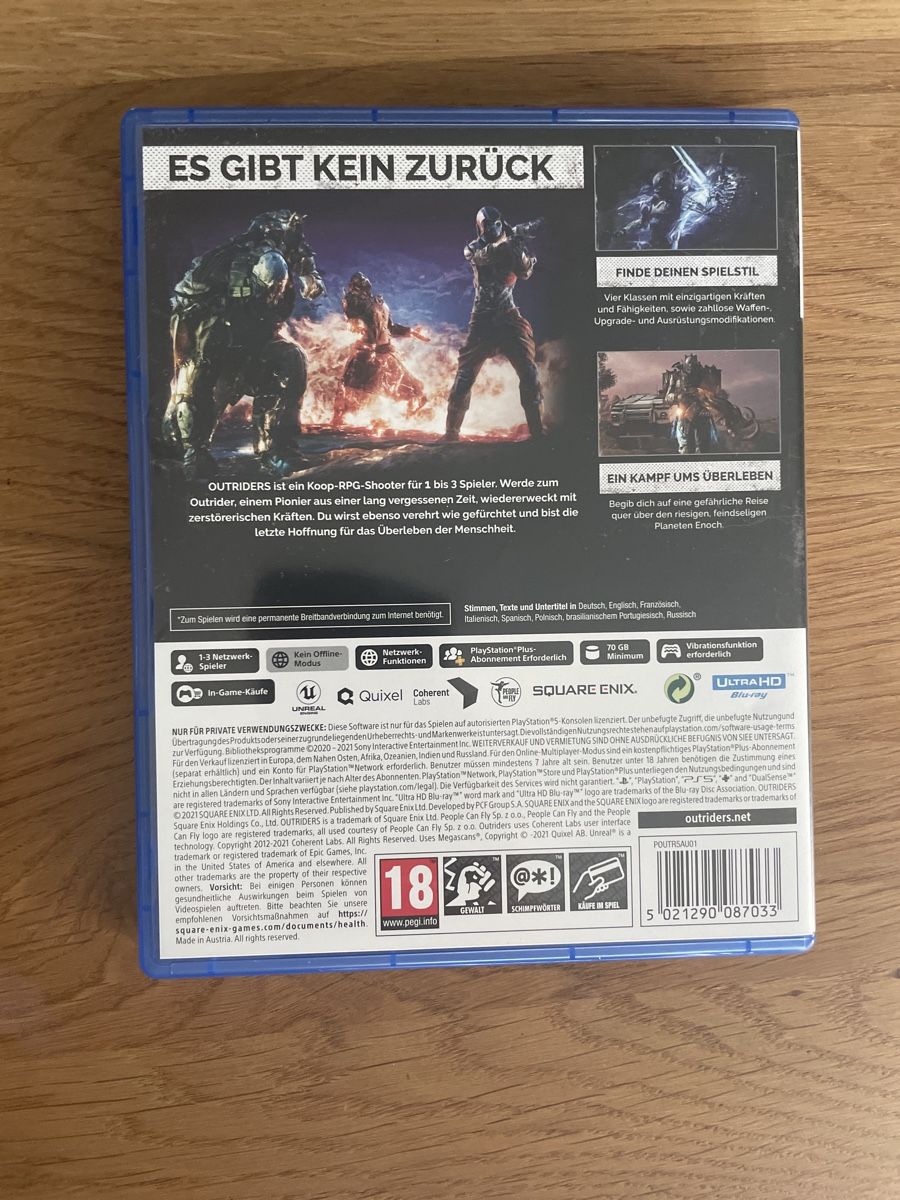 Spiele: Outriders Ps5 – Gebraucht aus Hagendorn von masterchieff 1