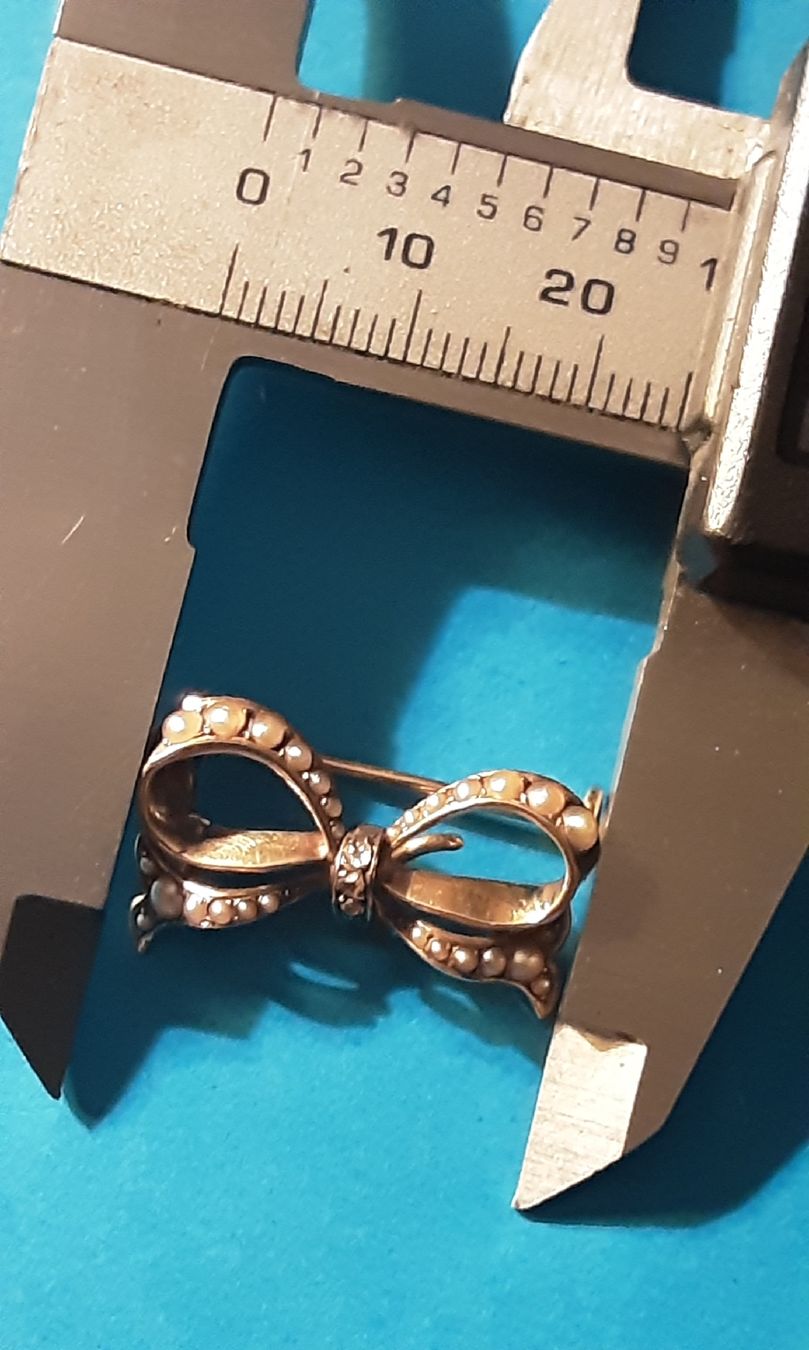 Spille & Fermagli: Belle Broche en or 14 k avec perles – Usato da Neuchâtel venduto da wyl_zxp8 1