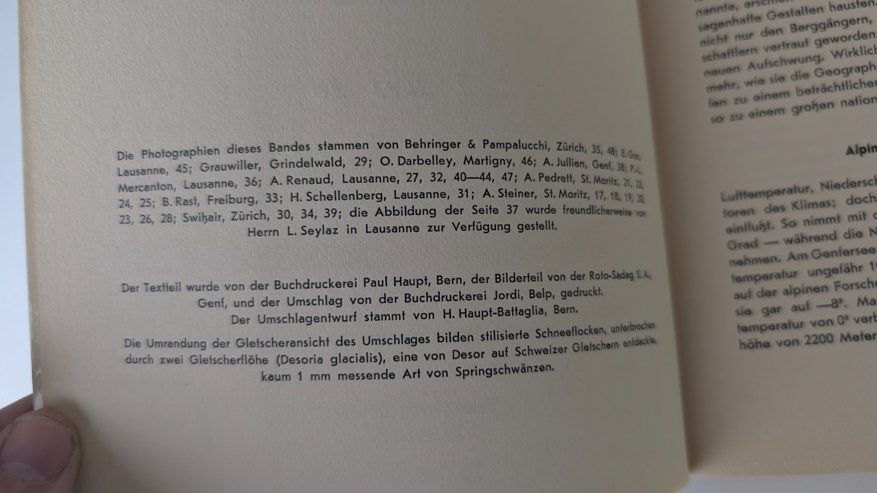 Libri: Schweizer Heimatbücher: Schweizer Gletscher, 1949 – Usato da Zürich venduto da axolottchen 3