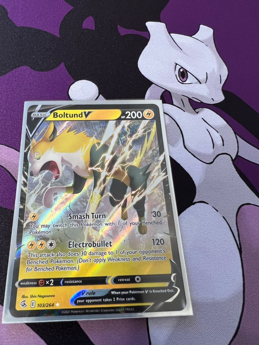 Pokémon Carte collezionabili: Boltund V (FST 103) / Fusion Strike – Nuovo (secondo la descrizione) da Bülach venduto da CherryBlu