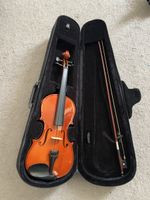 Violine mit Bogen und Koffer gebrauchter Zustand