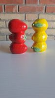 2er Set Kerzenständer Erdbeere & Zitrone Keramik