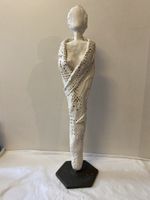 Weisse Skulptur Frauenfigur Ton Figur Kunst Handarbeit De...