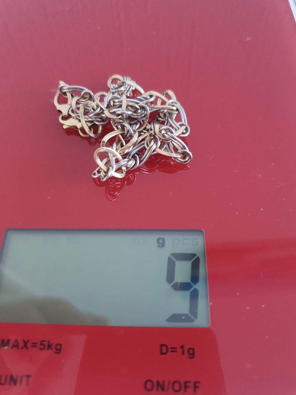 Catenine: Collier bicolore or 375 – Usato da Lausanne venduto da Af2016 4