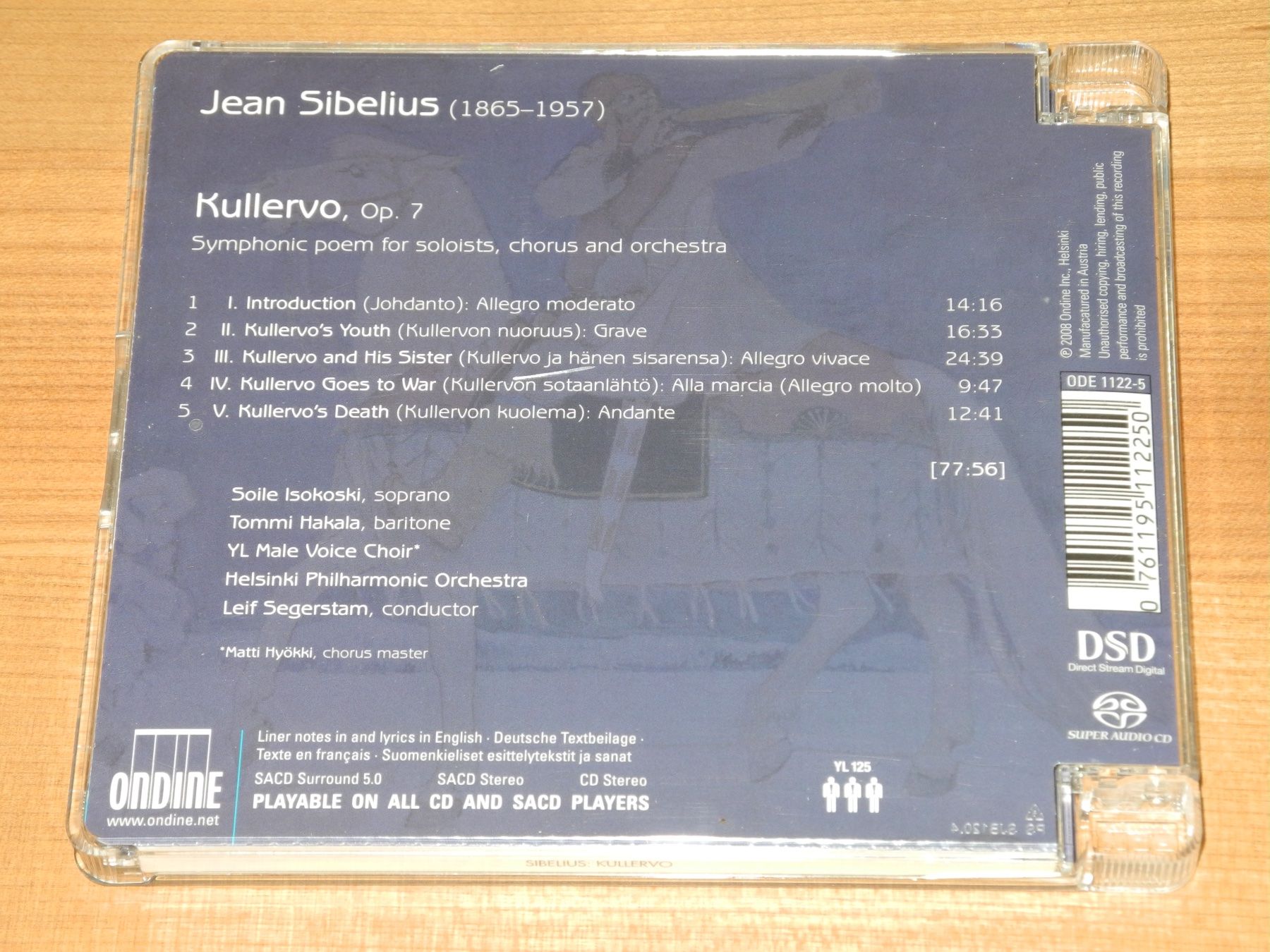 CD: SIBELIUS: KULLERVO - SEGERSTAM - ONDINE - SACD – Nuovo (secondo la descrizione) da Fahrwangen venduto da Swirl2 2