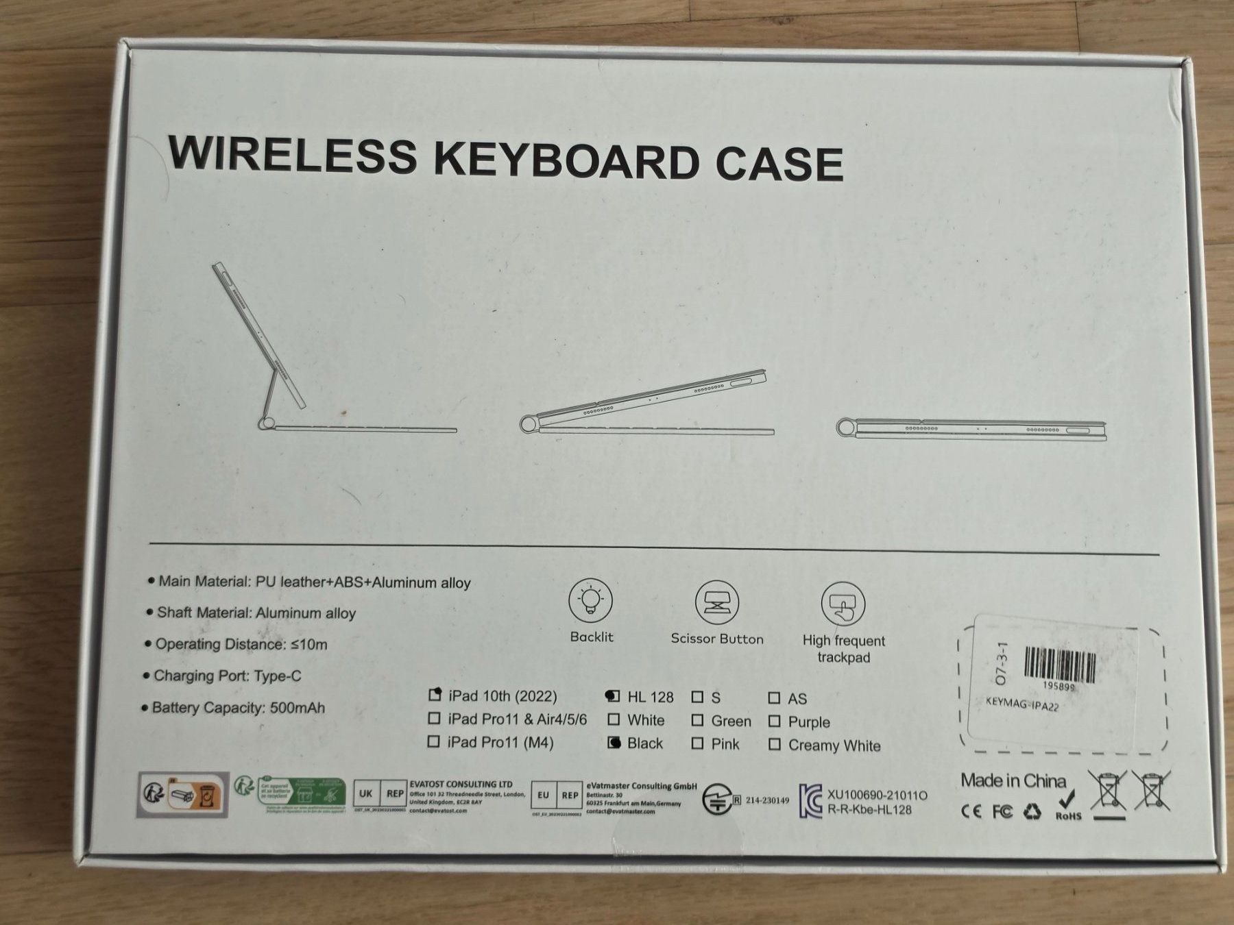Tastiere: Wireless Keyboard Case für Ipad 10. Gen. – Usato da Turbenthal venduto da blue1977 1