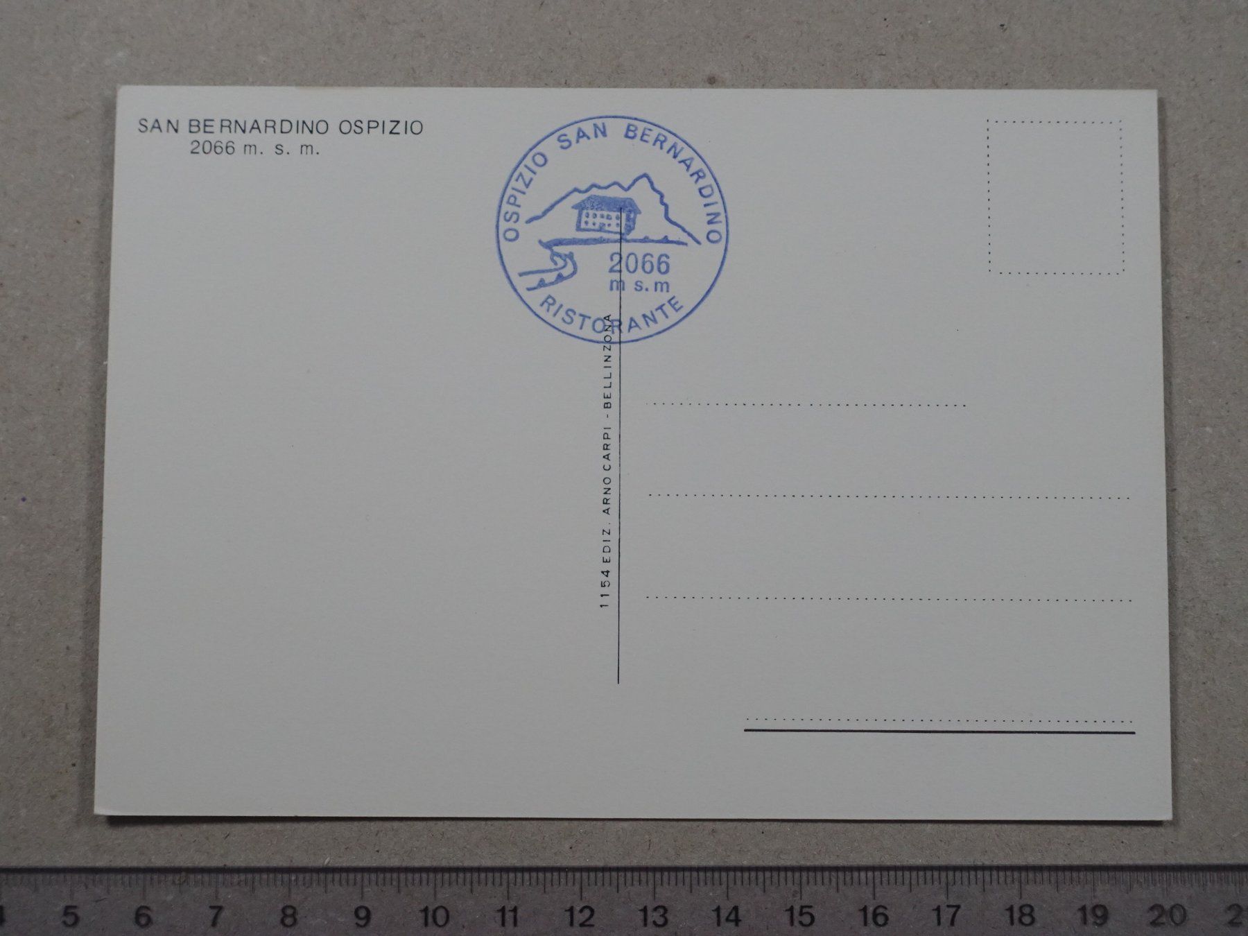 Cartoline postali: San Bernardino Ospizio – Usato da Lenzburg venduto da fh1 1