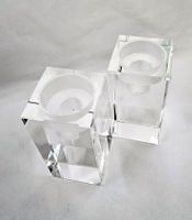 Dimessa L'Eleganza Kerzenständer Glas (2 Stück)