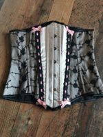Corsage Unterbrust rosa/schwarz *NEU* M