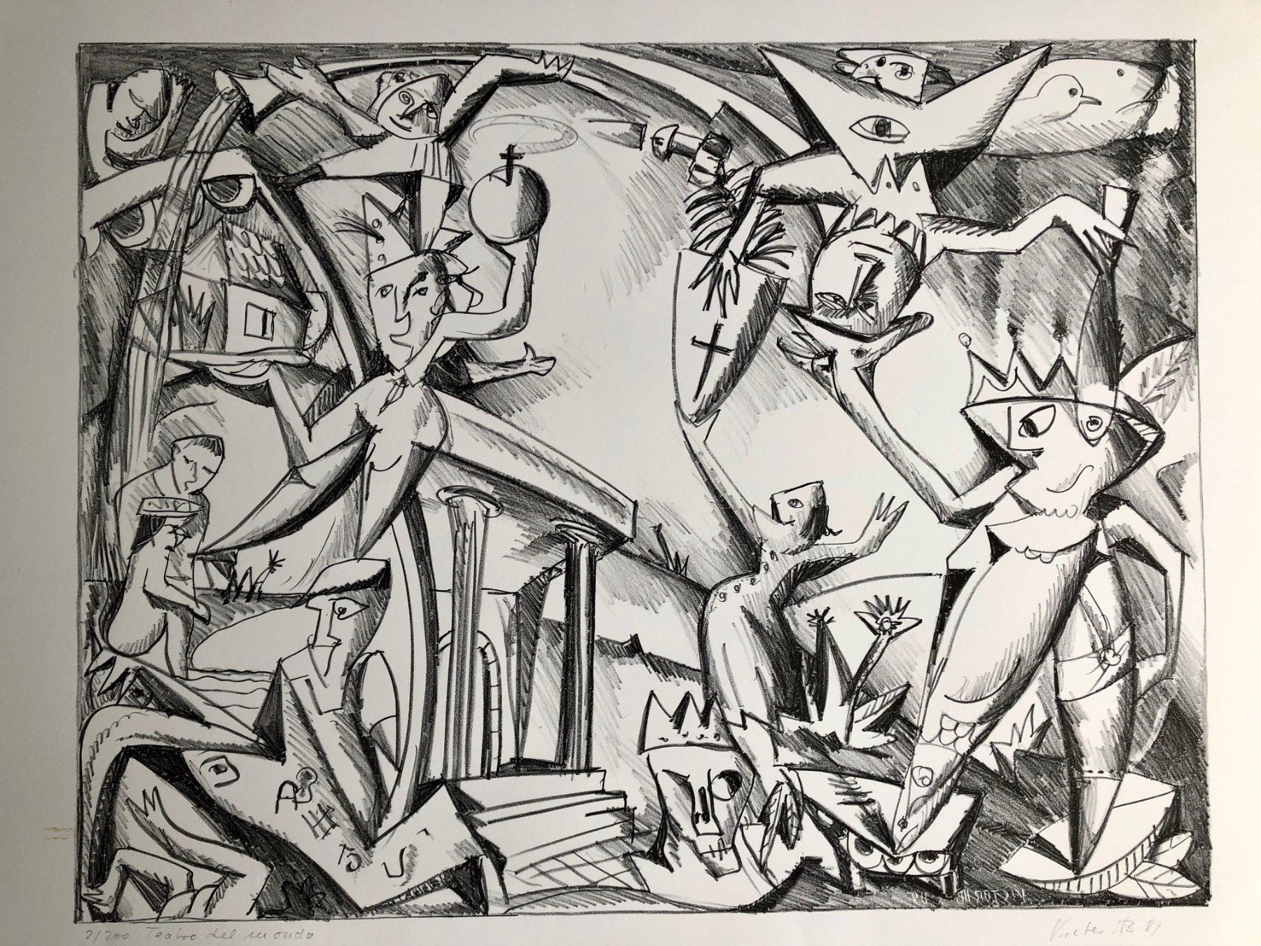 Poster & Bilder: Kunstdruck von Victor Hugo Bächer 1989 – Gebraucht aus Winterthur von Barunggeli 1