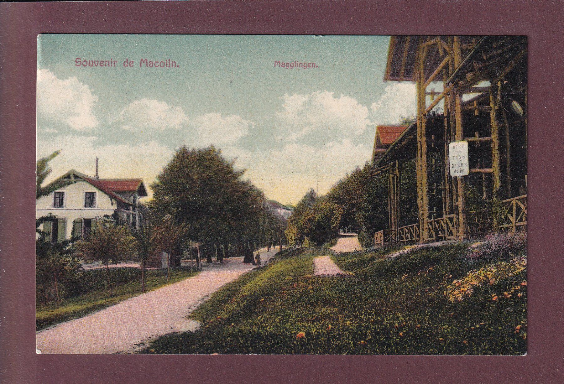 Ansichtskarten: Souvenir de MACOLIN / Magglingen - 1916 – Gebraucht aus Pully von nicecards