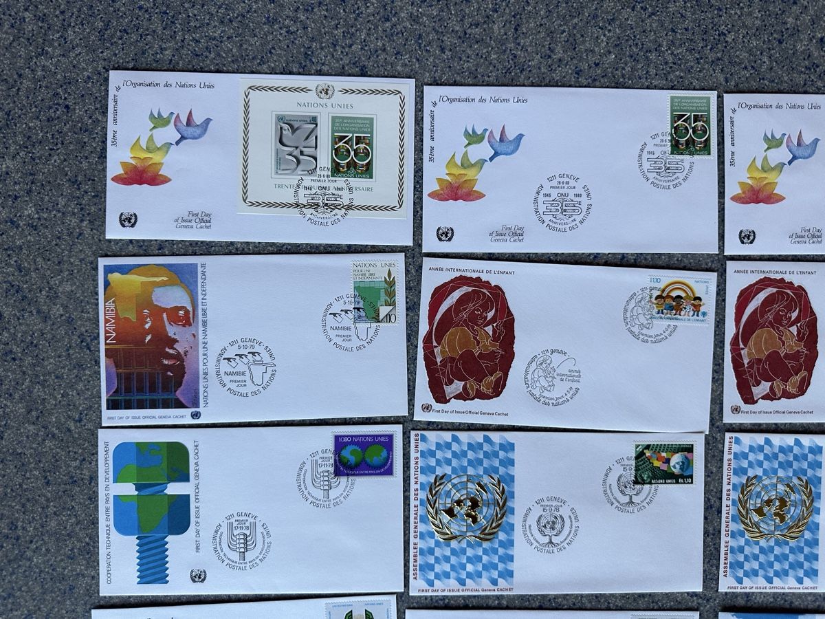 Tutti i francobolli: Nations Unies - schöne FDC Sammlung 36Stück – Usato da Schmitten / FR venduto da Samsara169 1