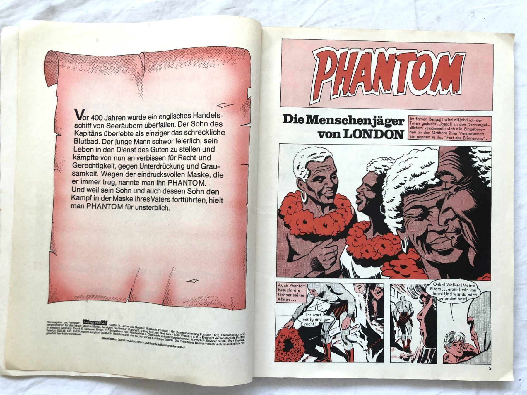 Fumetti: PHANTOM - Heft - Nr.39 - Bastei Verlag – Usato da Schaffhausen venduto da durruti 2