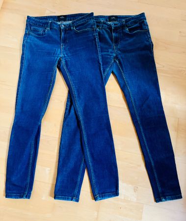 2 Vero Moda Damen Jeans Mid Waist Slim - Gr. S/30