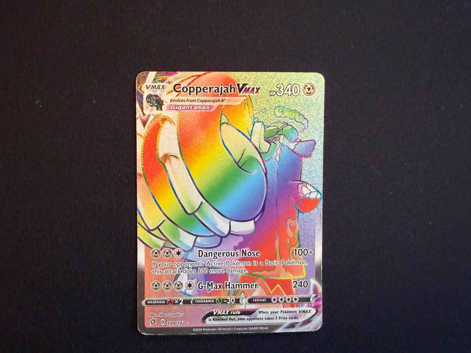 Pokémon Carte collezionabili: Copperajah VMAX / 199/192 – Usato da Zürich venduto da mountainwizard00