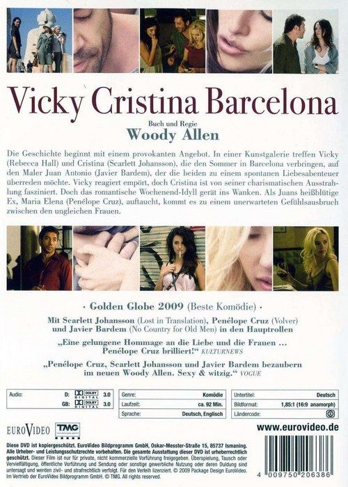 Tutti i DVDs: Vicky Cristina Barcelona – Nuovo (secondo la descrizione) da Volketswil venduto da Fraese1 1