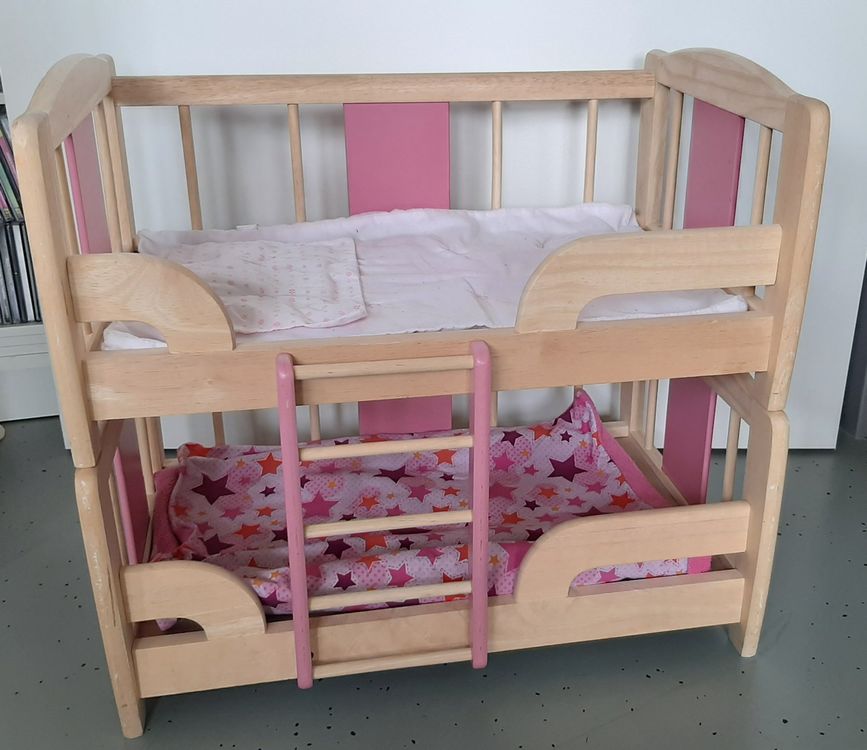 VERTBAUDET Puppenbett Aus Rattan Beige – Mit Matratze, 50x30x39 Cm, Für Kinder Ab 3 Jahren