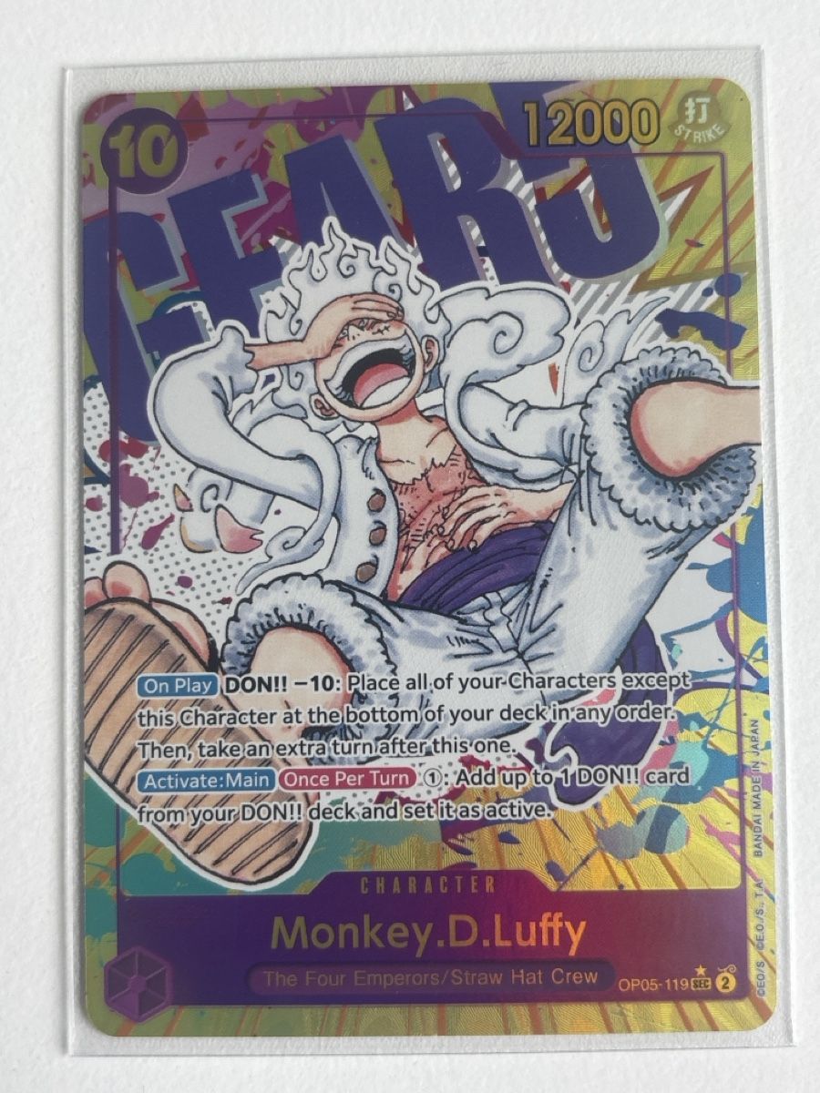 Bandai Sammelbilder & Trading cards: One Piece Monkey D. Luffy OP05-119 SEC AA - EN – Neu und originalverpackt aus steinhausen von pat_nc2x