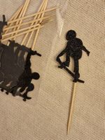 12 Cupcake-Topper Skater für den nächsten Geburtstag NEU
